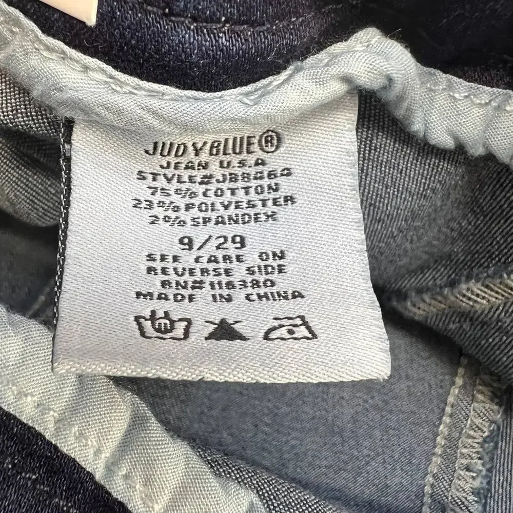 NWT Judy Blue Women's Super Flare Jeans Size 9/29 High Low Flare Side Zippers - Picture 15 of 16